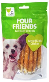 Kuva Four Friends Twisted Stick Chicken koiran puruluu kananlihalla, 12,5 cm, 7kpl
