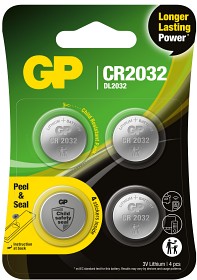 Kuva GP litium-nappiparisto CR2032, 4 kpl