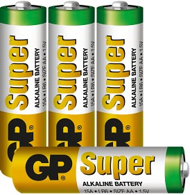 Kuva GP Super Alkaline AA-paristot, 15A/LR6, 4 kpl