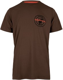 Kuva Härkila Stag Badge T-shirt puuvillainen t-paita, ruskeavihreä