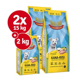 Kuva Hau-Hau Champion Kana-riisi 2 x 15 kg + 2 kg