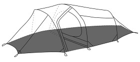 Kuva Helsport Footprint Lofoten Pro 4 Camp pohjakangas