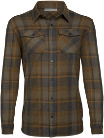 Kuva Icebreaker Lodge Flannel Shirt miesten flanellipaita, Jet/Driftwood
