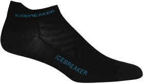 Kuva Icebreaker Run+ Ultralight Micro naisten merinovillaiset sukat, musta