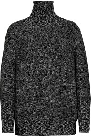 Kuva Icebreaker Seevista Funnel Neck Sweater naisten merinovillapaita, musta/valkoinen