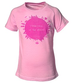 Kuva Isbjörn Earth -lasten t-paita, vaaleanpunainen