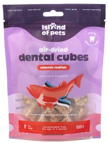 Kuva Island of Pets Air-dried Atlantic Redfish Dental Cubes 100 g