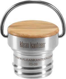 Kuva Klean Kanteen Bamboo Loop Cap juomapullon korkki, teräs (Classic-malleihin)