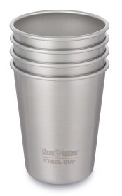 Kuva Klean Kanteen Steel Cup mukit, 296 ml, 4kpl, Brushed Stainless