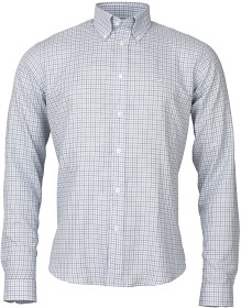 Kuva Laksen Ayling Check Shirt kauluspaita, vaalea/sinivihreä