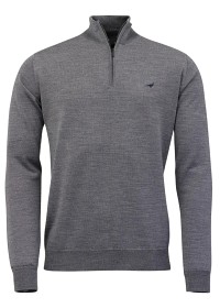 Kuva Laksen Norfolk Zip-Neck villapusero, Overcast