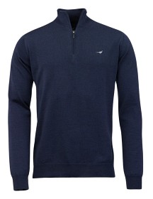 Kuva Laksen Norfolk Zip-Neck villapusero, Supernavy