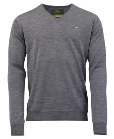 Kuva Laksen Sussex V-Neck villapaita, Overcast