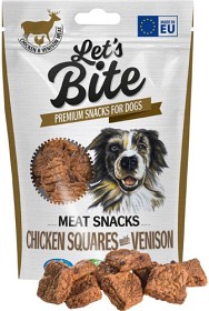 Kuva Let's Bite Meat Snacks Chicken Squares with Venison makupalat, 80 g