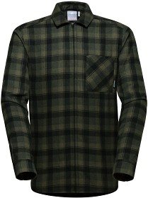 Kuva Mammut Winter Zip Longsleeve Shirt paita, harmaavihreä/musta