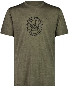 Kuva Mons Royale Zephyr Merino Cool T-Shirt paita, maastonvihreä