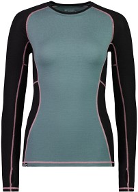 Kuva Mons Royale Olympus naisten merinovillapaita, Burnt Sage/Black