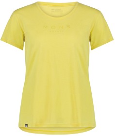 Kuva Mons Royale Zephyr Merino Cool Tee naisten t-paita, keltainen
