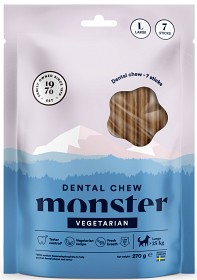 Kuva Monster Dog Dental Chew Vegan hammashoitoherkku, L, 7 kpl