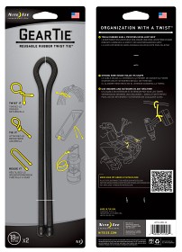 Kuva Nite Ize Gear Tie 18-Black 2-pack