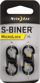 Bild på Nite Ize S-Biner MicroLock Stainless Steel - 2 Pack - Black
