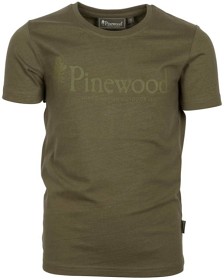 Kuva Pinewood Kids Outdoor Life T-Shirt Kids lasten t-paita, maastonvihreä