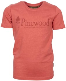 Kuva Pinewood Kids Outdoor Life T-Shirt Kids lasten t-paita, pinkki oranssi