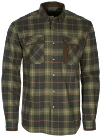 Kuva Pinewood Cornwall Shirt Hunter vuorattu flanellipaita, Olive/Terracotta