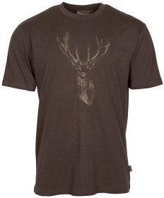 Kuva Pinewood Red Deer T-Shirt luomupuuvillainen t-paita, ruskea