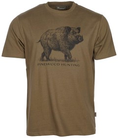 Kuva Pinewood Wildboar T-Shirt luomupuuvillainen t-paita, ruskea