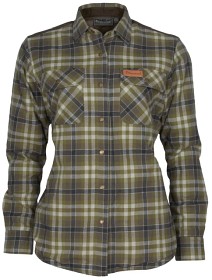 Kuva Pinewood Douglas Shirt Hunter naisten flanellipaita, oliivinvihreä