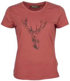 Kuva Pinewood Red Deer T-Shirt naisten t-paita, murrettu pinkki