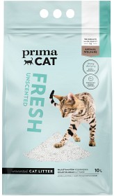 Kuva Prima Primacat Fresh Unscented Kissanhiekka, Valkoinen 10 L