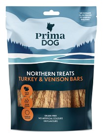 Kuva PrimaDog Northern Treats Kalkon-Viltkött Bar makupala, 150g