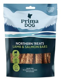 Kuva PrimaDog Northern Treats Lamm-Lax Bar makupalat, 150g