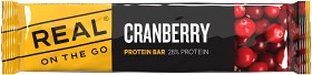 Kuva REAL On The Go Protein Bar Cranberry proteiinipatukka