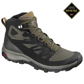 Kuva Salomon OUTline Mid GTX -vaelluskengät, musta/tummanvihreä