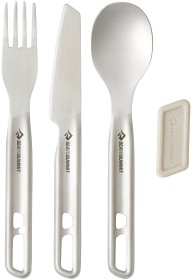 Kuva Sea To Summit Detour Stainless Steel Cutlery Set aterinsetti, kolmiosainen