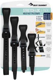 Kuva Sea To Summit Strap Stretchloc Set hihnat, 20 mm, 4 kpl, musta