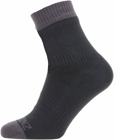 Kuva SealSkinz Warm Weather Ankle Length kalvosukat, Black/Grey