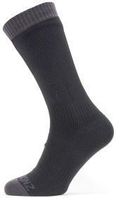Kuva SealSkinz Warm Weather Mid Length Sock kalvosukat, harmaa