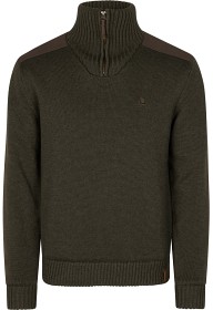 Kuva Seeland M's Haze Windbreaker Knitted Sweater Dark Brown