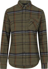 Kuva Seeland Skye Flannel Shirt naisten paita, Grape Leaf/Terracotta Check