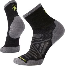 Kuva Smartwool PhD Run Cold Weather Mid Crew juoksusukat, musta