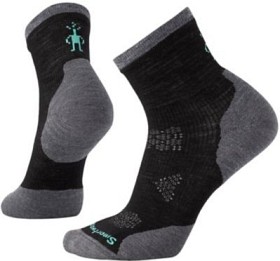 Kuva Smartwool PhD Run Cold Weather Mid Crew naisten juoksusukat, musta