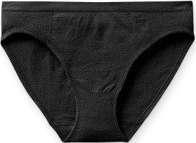 Kuva Smartwool Seamless Bikini saumattomat merinovillaiset alushousut, musta