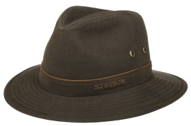 Kuva Stetson Traveller Waxed Cotton hattu, ruskea