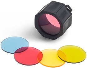 Kuva Suprabeam Q3 värilinssisarja taskulamppuun