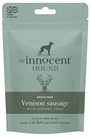 Kuva The Innocent Hound Venison Sausages makupalat, 7 kpl