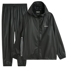 Kuva Tretorn Packable Rainbreaker Set Unisex sadeasu, Black